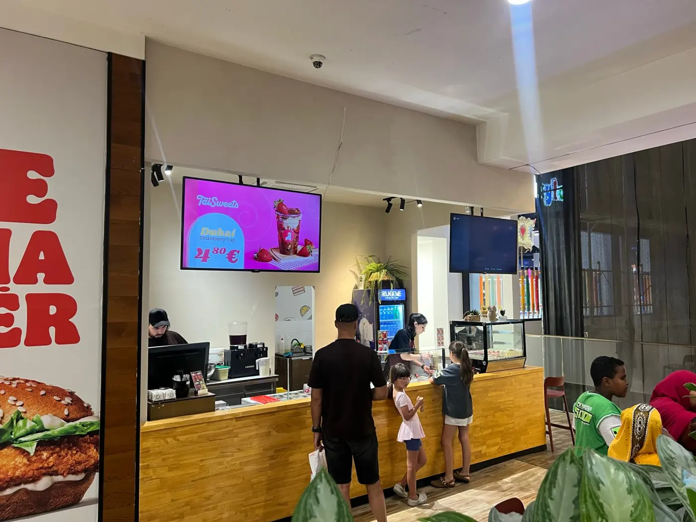 Tai Sweets counter and cake display at Albi Mall
